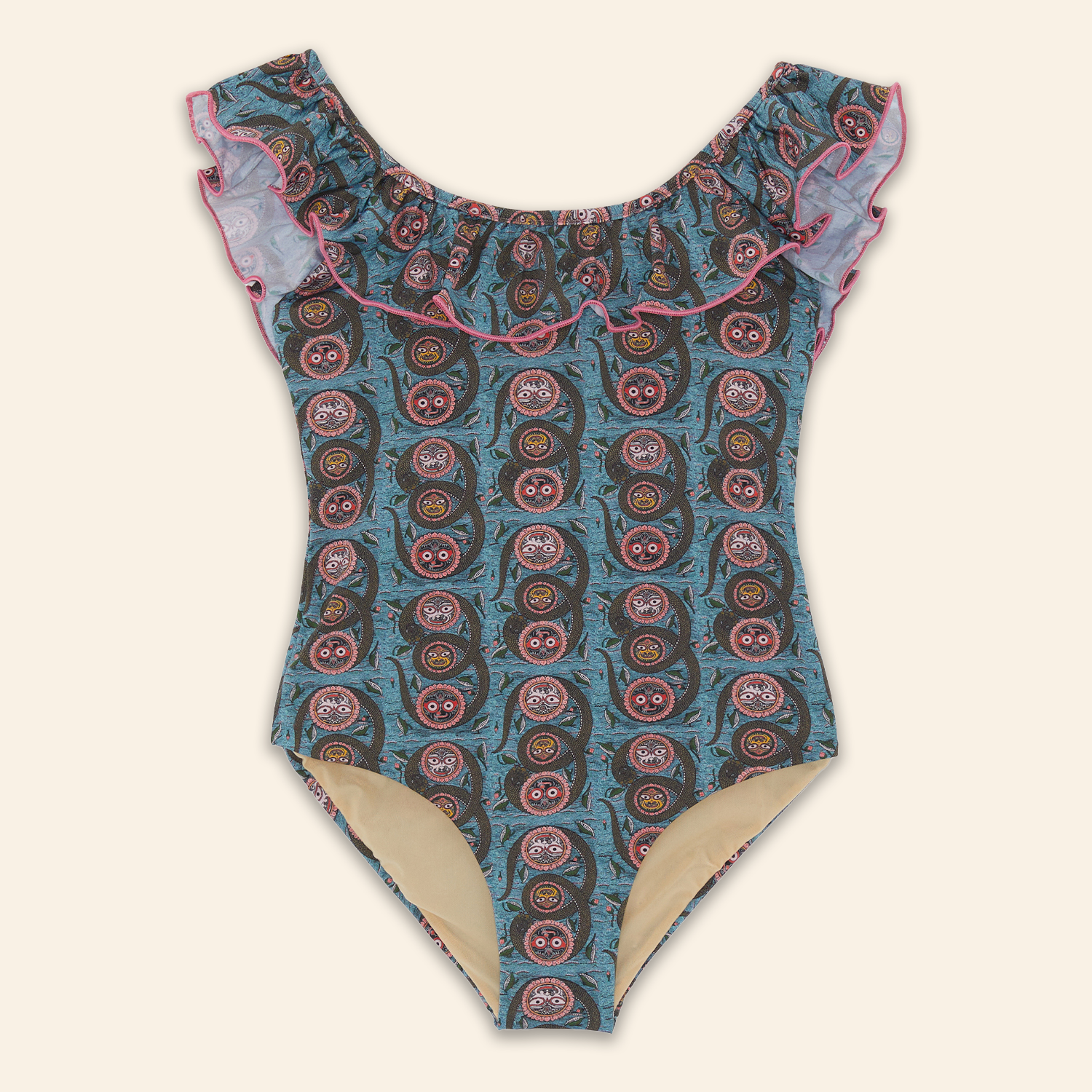 Kids Peony Swimsuit Serpent Ocean