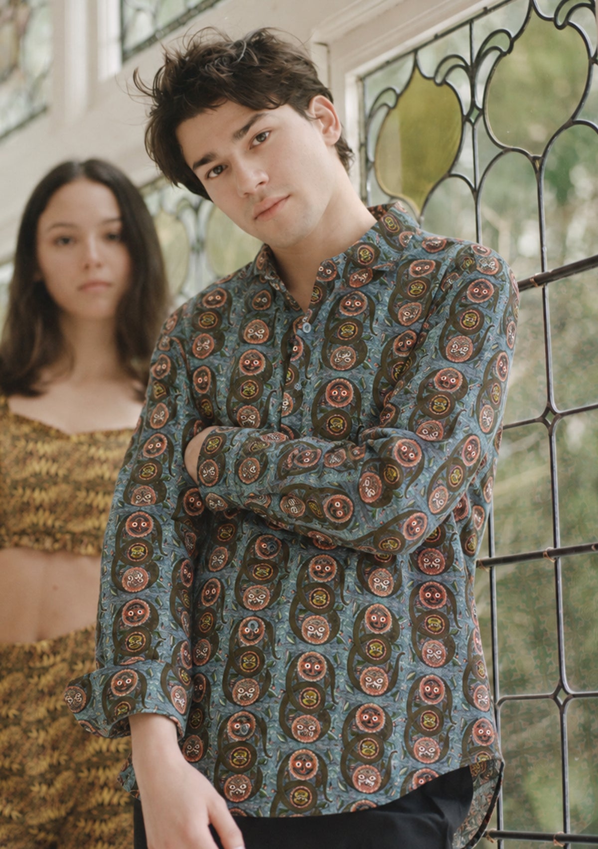 Mens Sasha Shirt Serpent Ocean