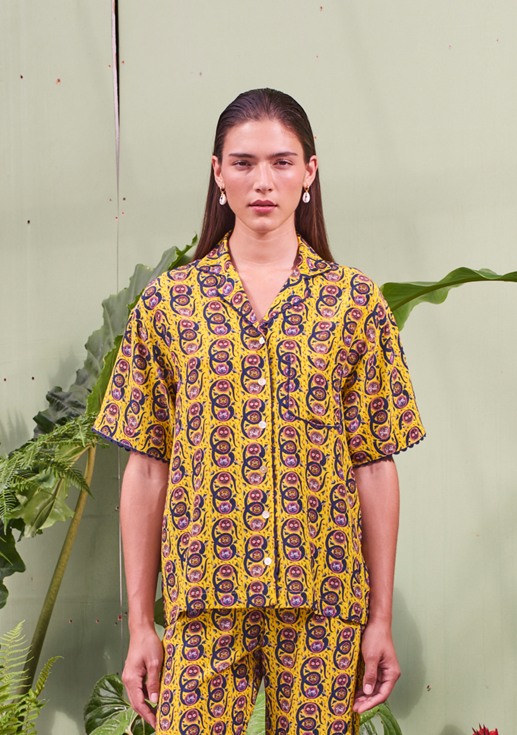Rea Shirt Serpent Yellow