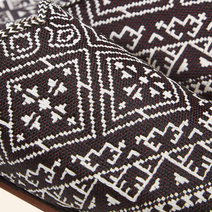 Embroidered Babouches Black