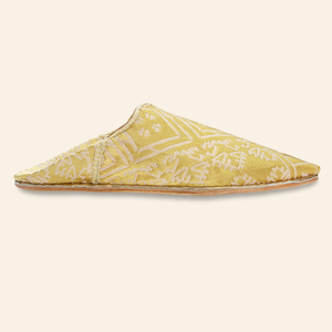 Embroidered Babouches Gold