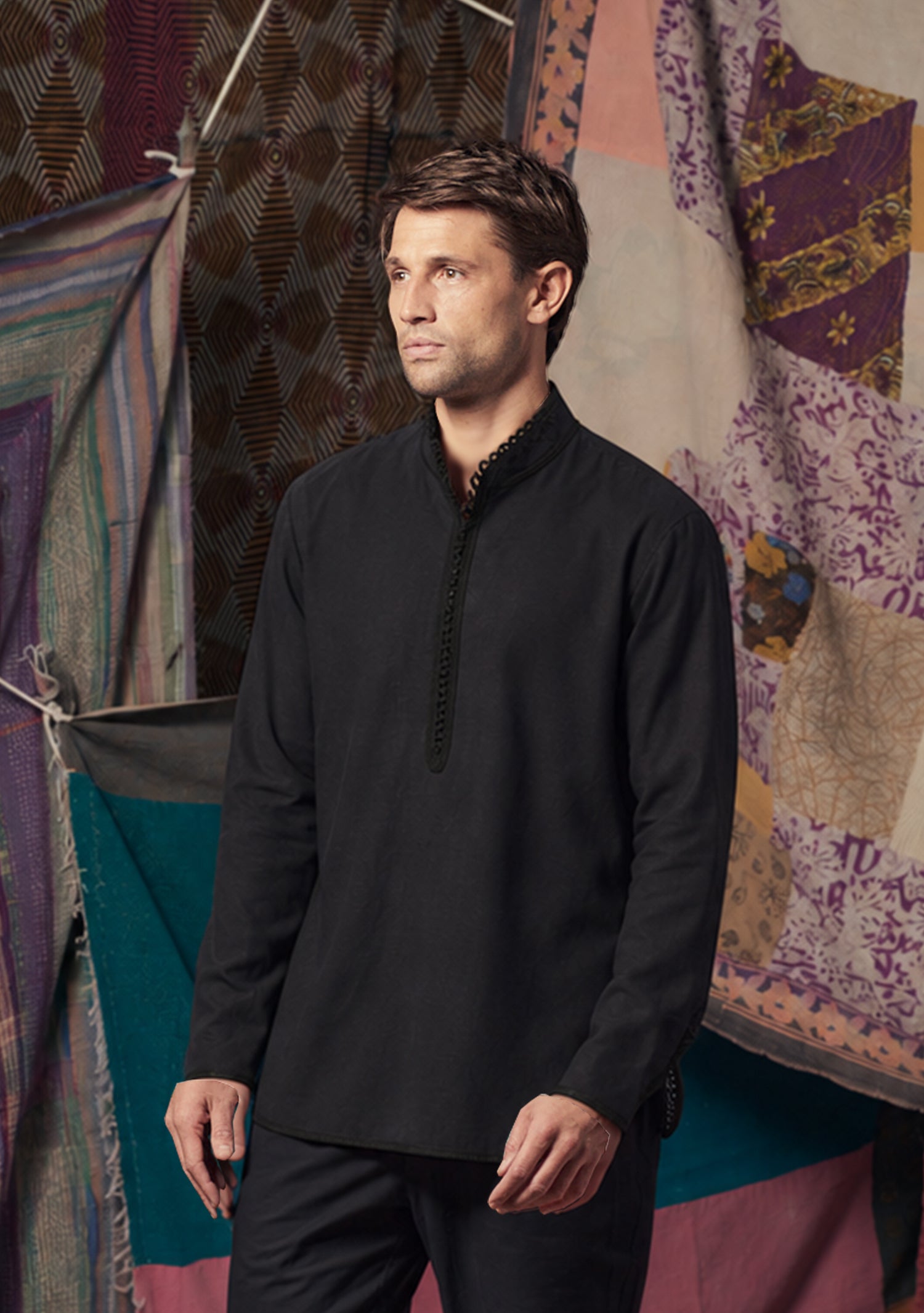 Mens Rashid Shirt Black
