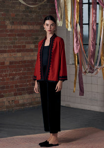 Mariam Jacket Red with Black