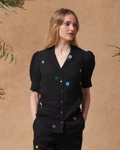 Eugenie Blouse Black