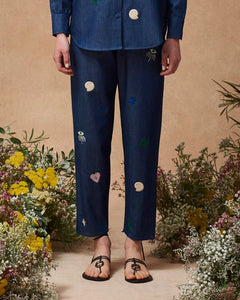 Fern Pants with Lucky Embroidery