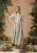Julia Dress Swan Stripe Buttercup
