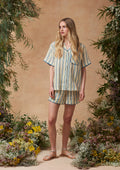 Rika Shorts Swan Stripe Buttercup