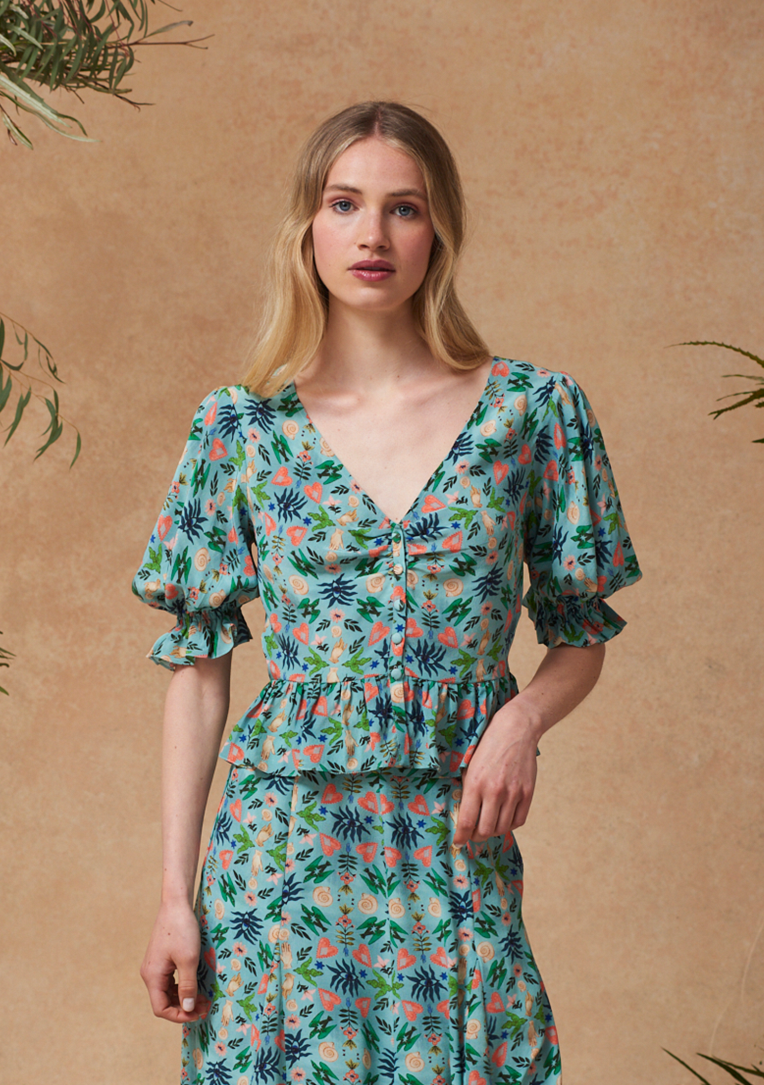 Shereen Blouse Kaleidoscope Charms