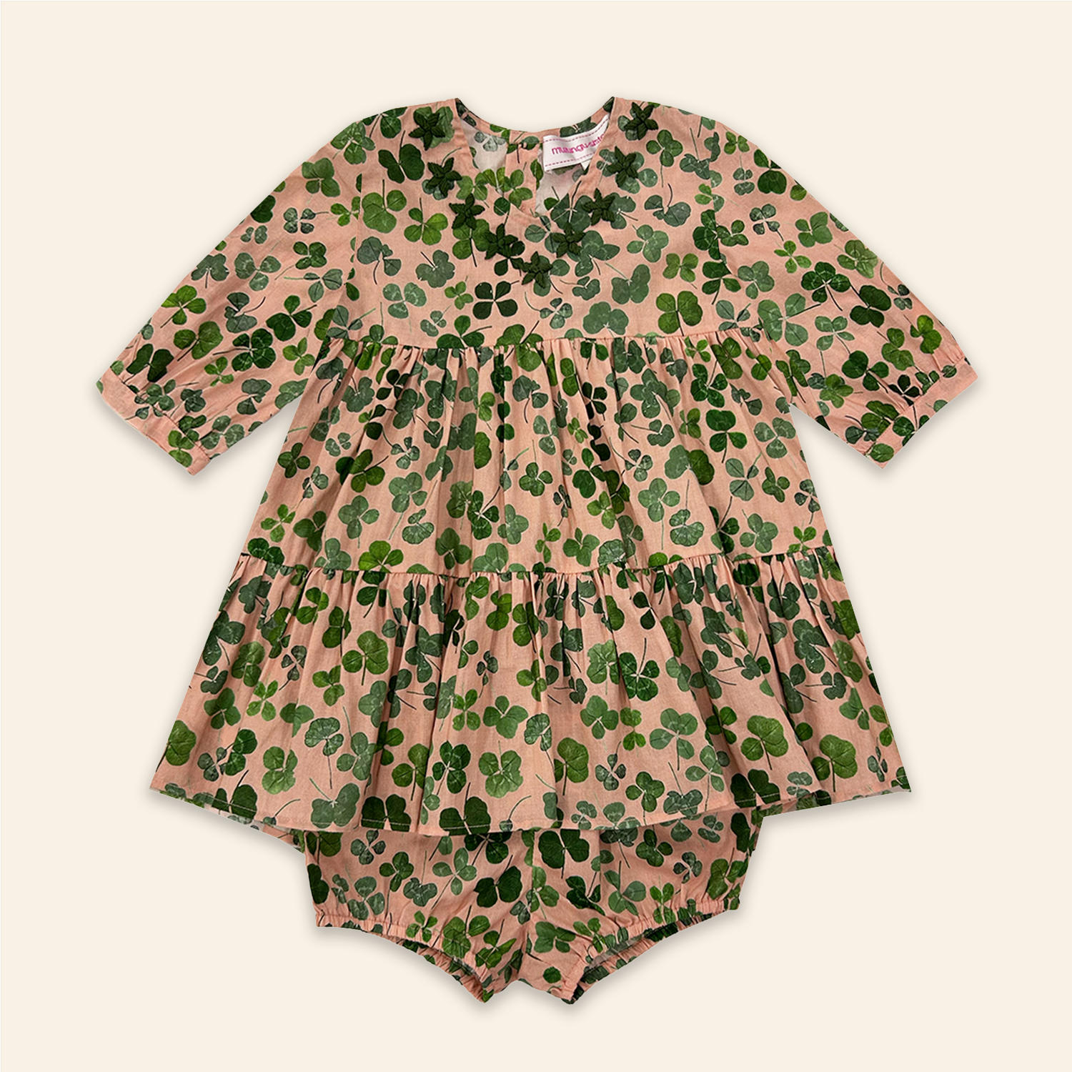 Kids Fran Dress Four-Leaf Clover