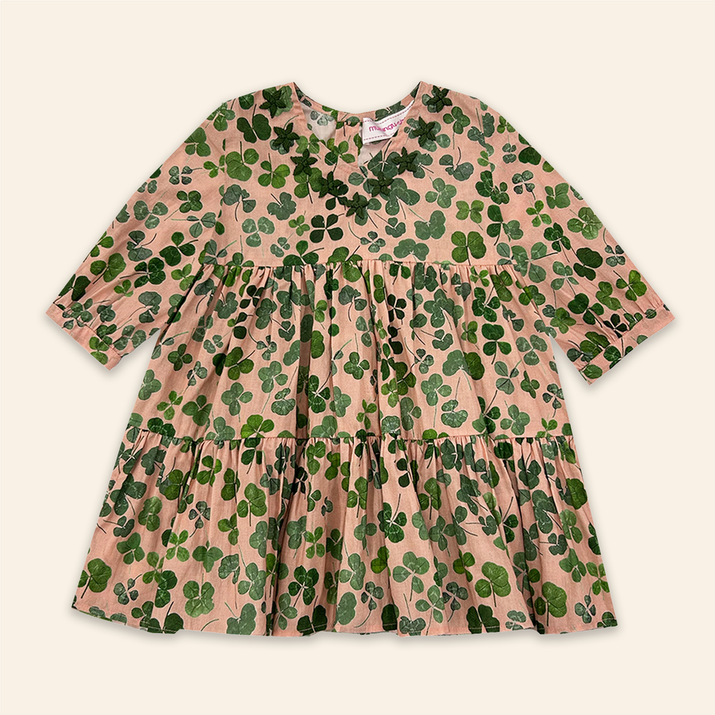 Kids Fran Dress Four-Leaf Clover