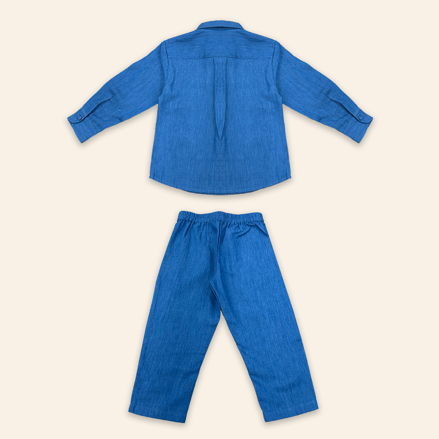 Kids Frankie Shirt and Pants with Mushroom Embroidery