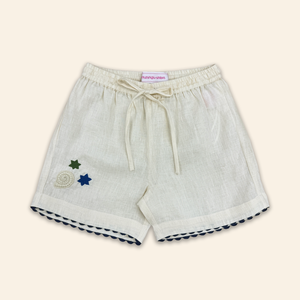 Kids Rea Shirt and Rika Shorts Cream