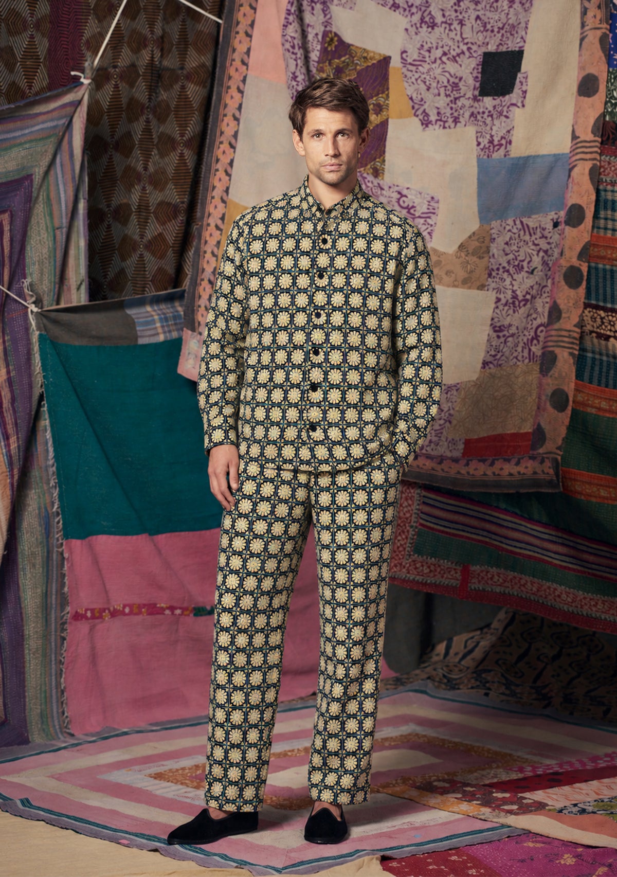 Mens Pablo Pants Starflower Tile