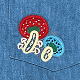 Mens Frankie Shirt with Mushroom Embroidery