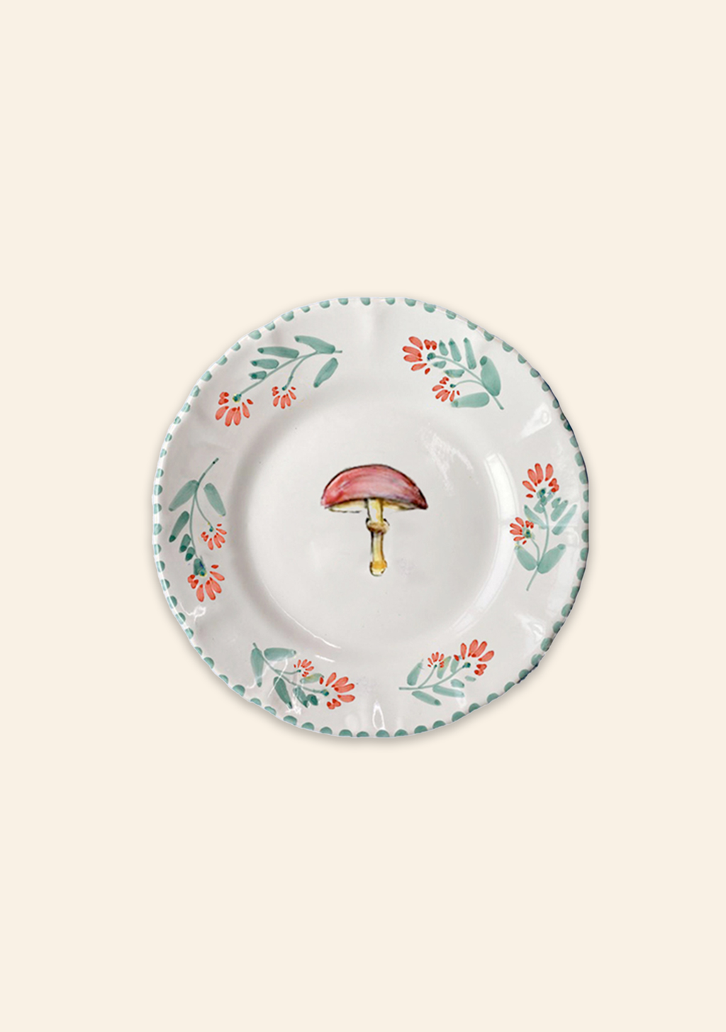 Mushroom Side Plate Set of Four