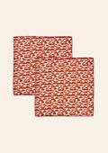Red Mushroom Napkins | Set of Two