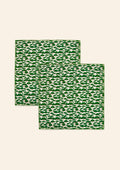Green Mushroom Napkins | Set of Two