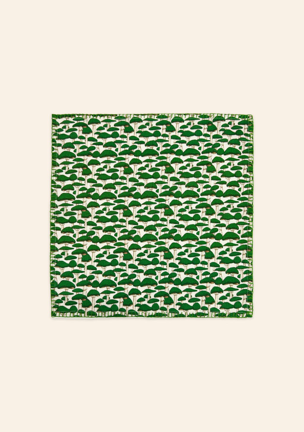 Green Mushroom Napkins | Set of Two