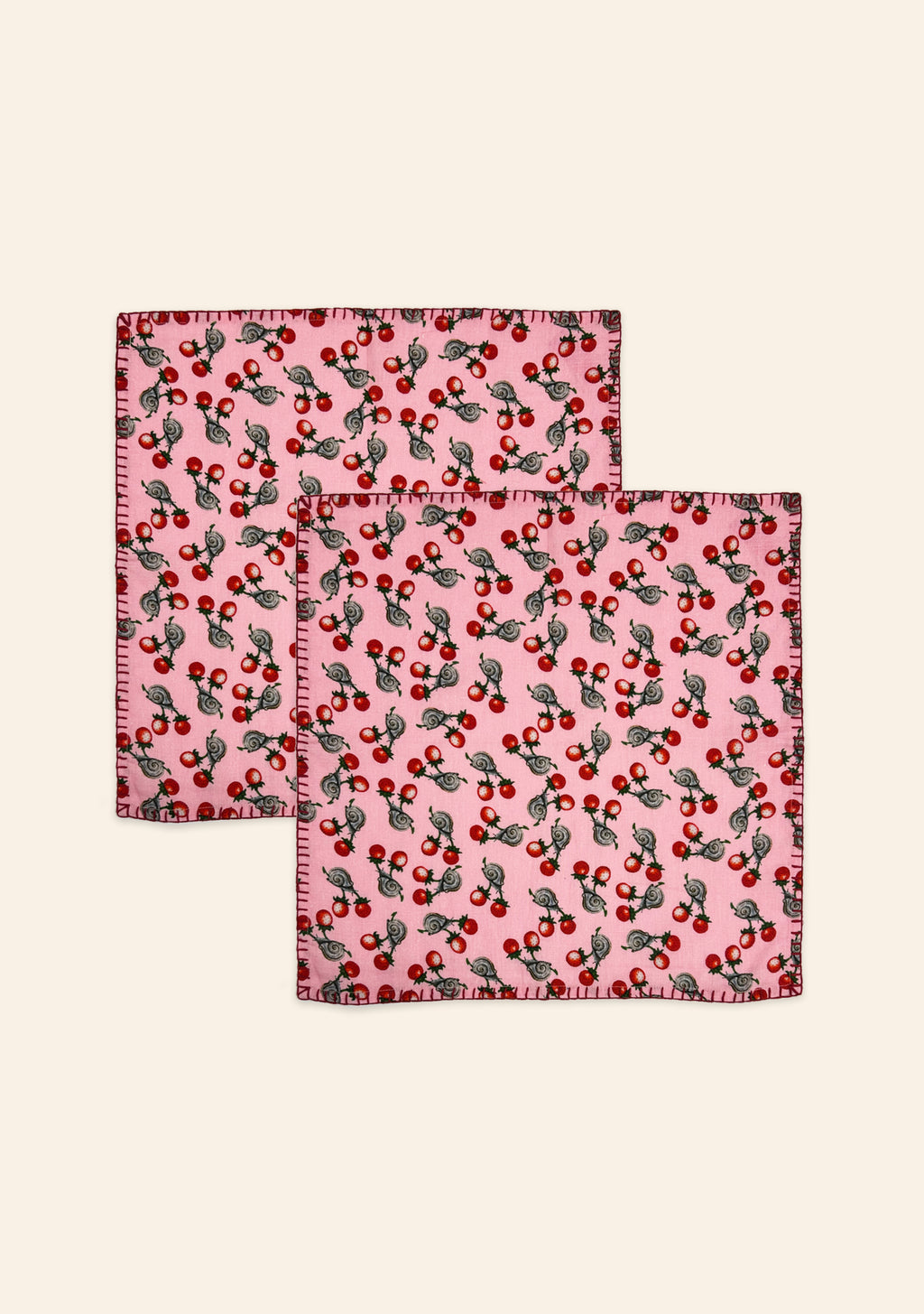 Berry Snail Candy Napkins | Set of Two