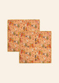 Bihar Blessings Peach Napkins | Set of Two