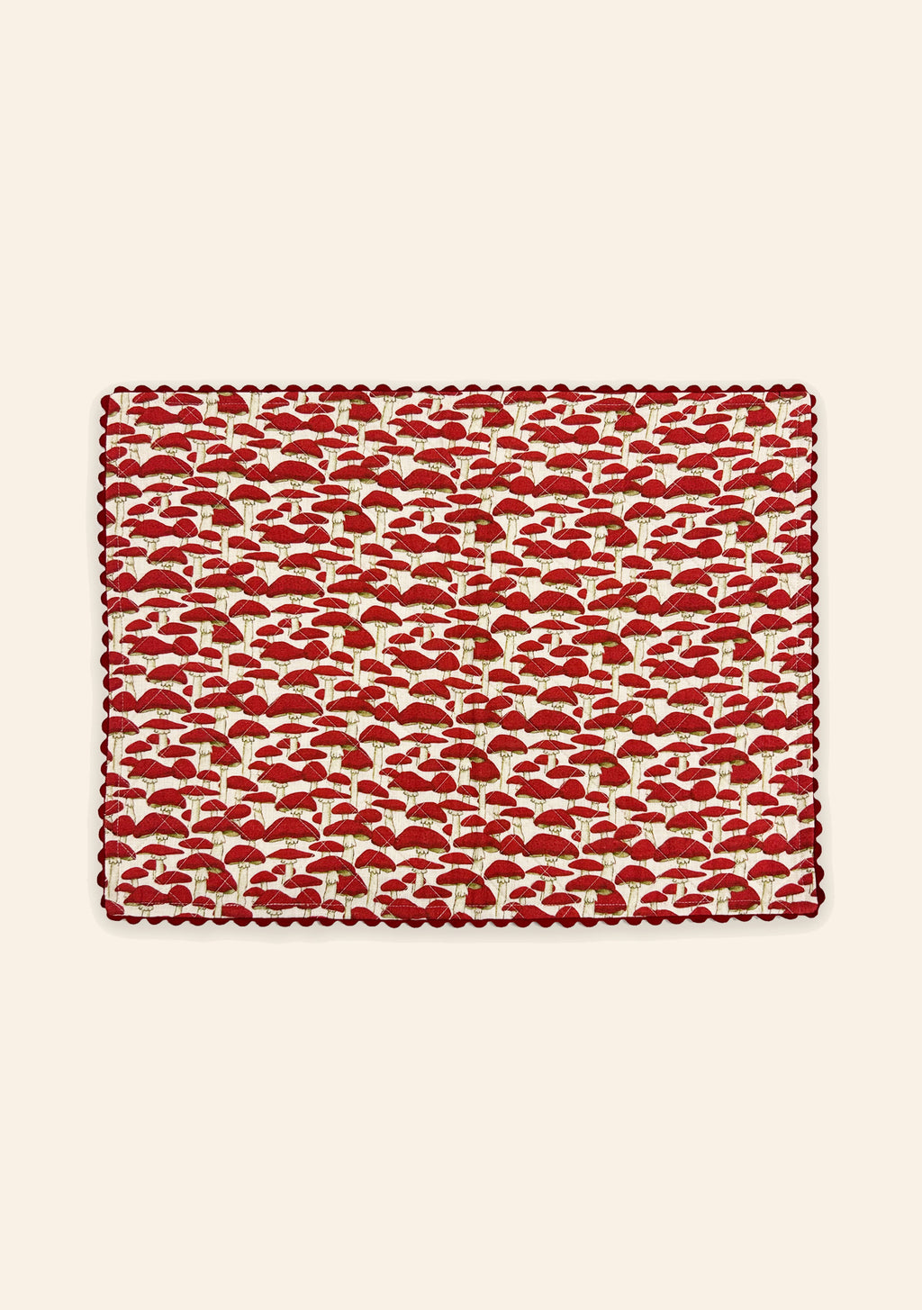 Red Mushroom Placemat | Set of Two
