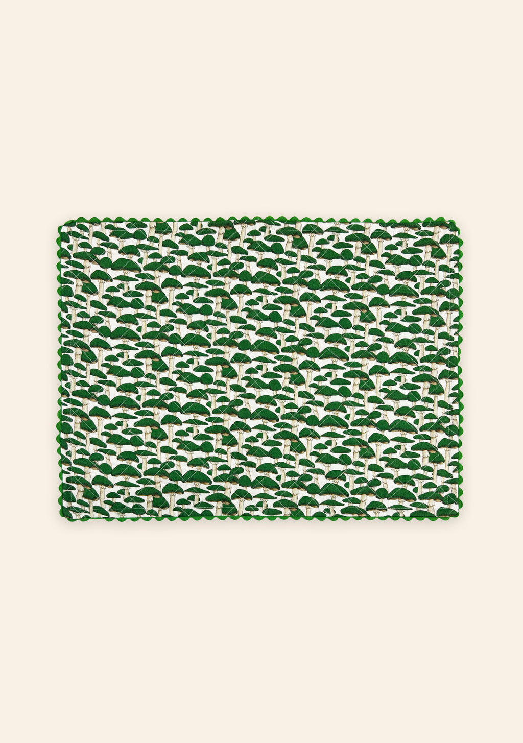 Green Mushroom Placemat | Set of Two