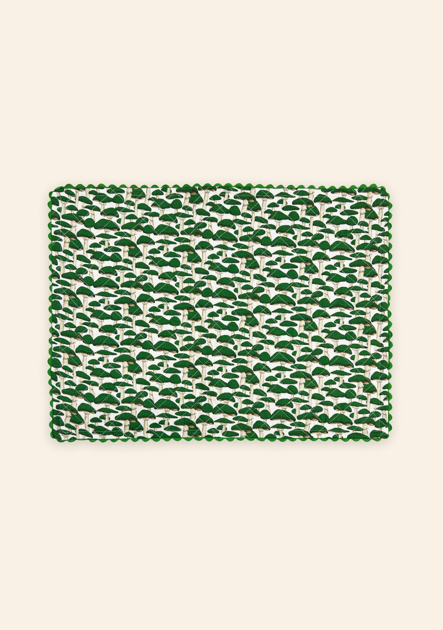 Green Mushroom Placemat | Set of Two