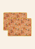Bihar Blessings Peach Placemat | Set of Two
