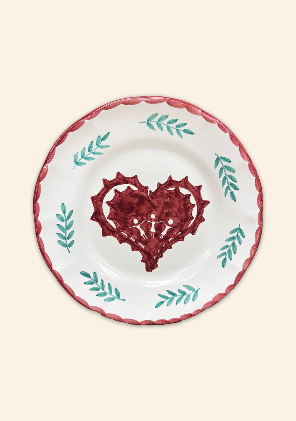 Heart Dinner Plate Set of Four
