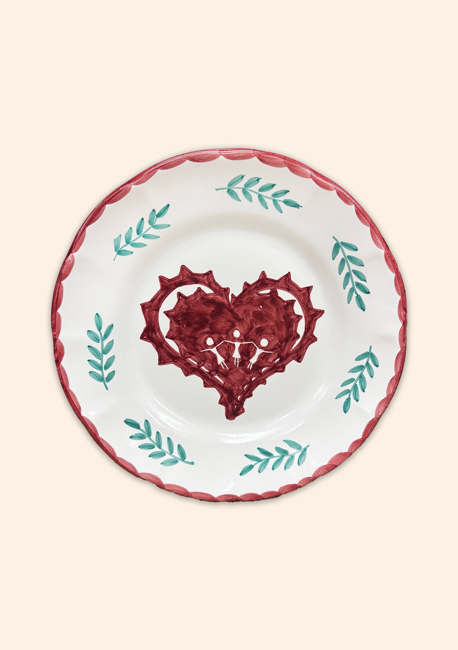 Heart Dinner Plate Set of Four