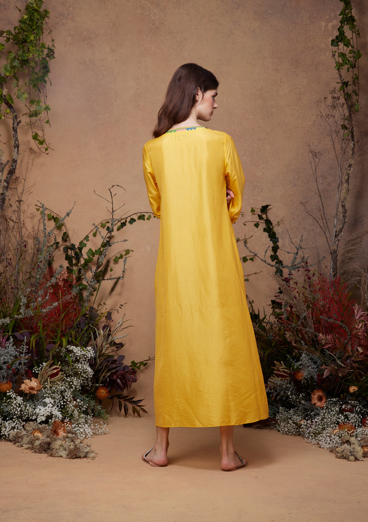 India Kaftan Yellow