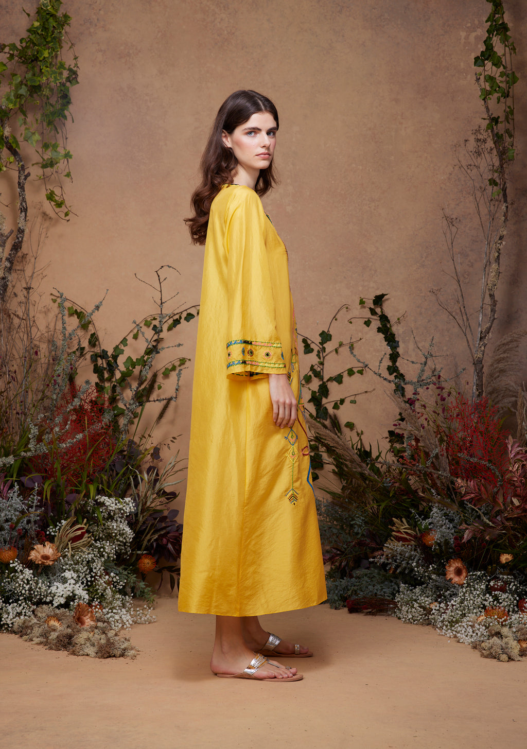 India Kaftan Yellow