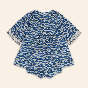 Kids Mia Dress Blue Mushroom