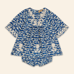 Kids Mia Dress Blue Mushroom