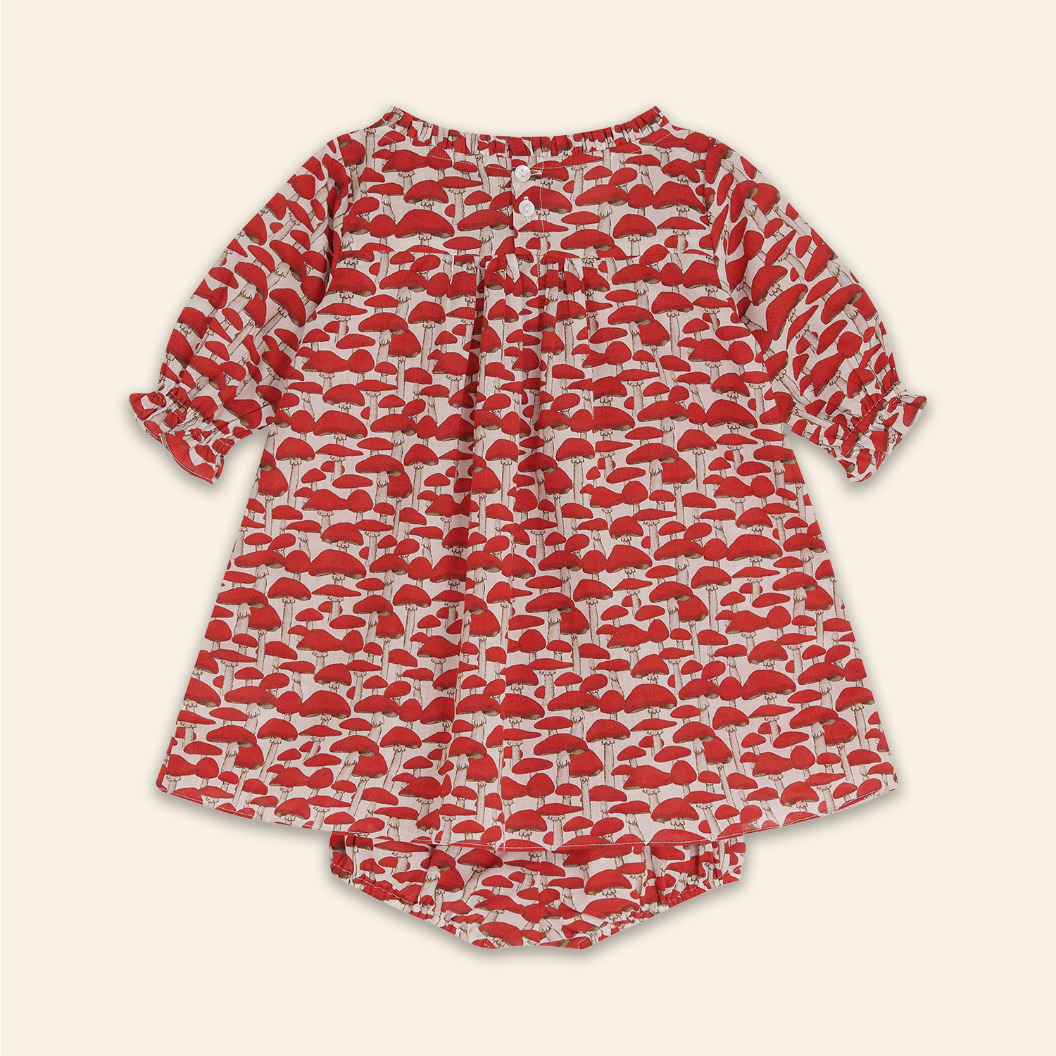 Kids Julieta Dress Red Mushroom