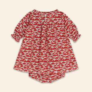 Kids Julieta Dress Red Mushroom