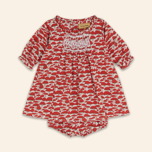 Kids Julieta Dress Red Mushroom