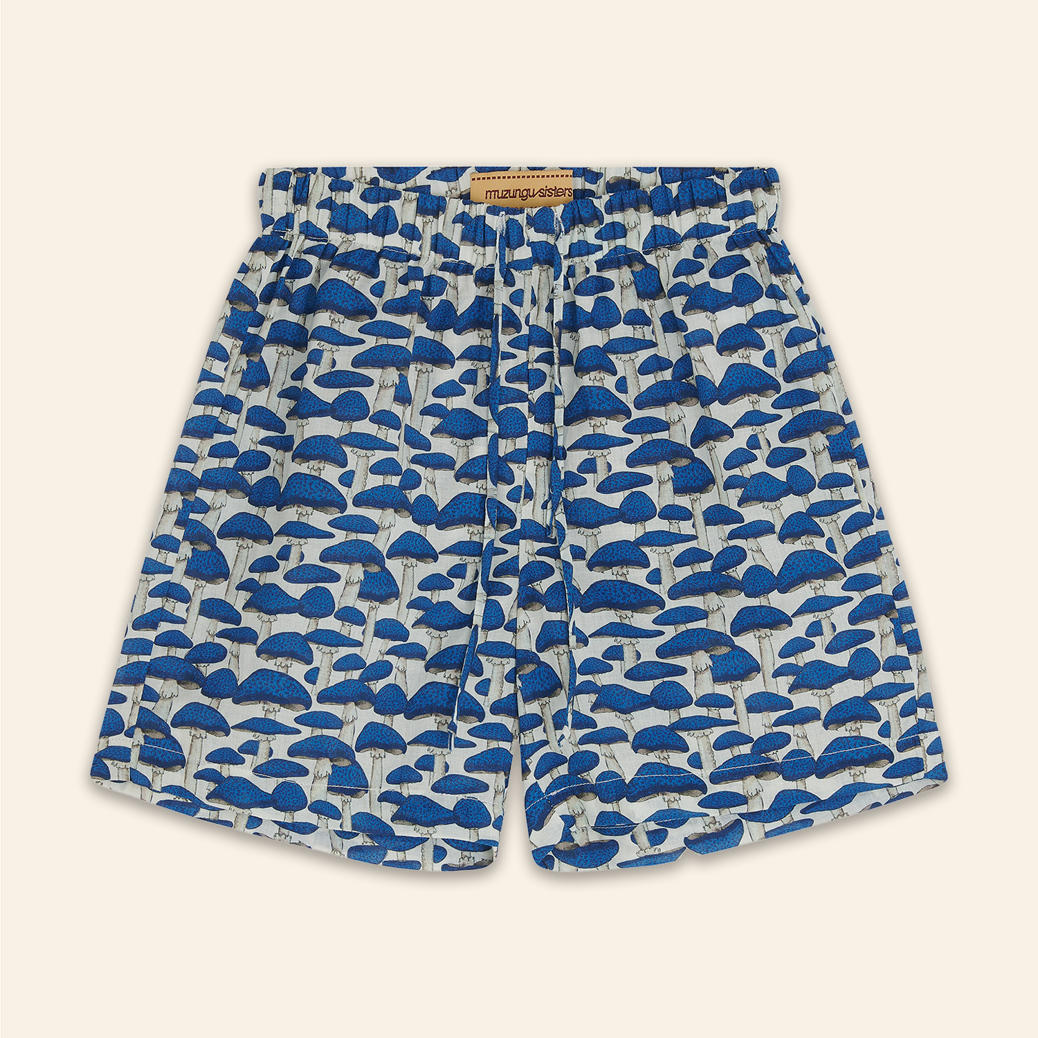 Kids Otto Shorts Blue Mushroom