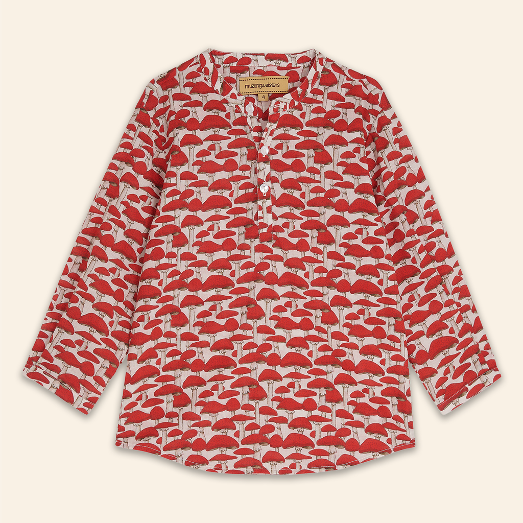 Kids Sasha Shirt Red Mushroom