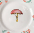 Mushroom Side Plate Set of Four