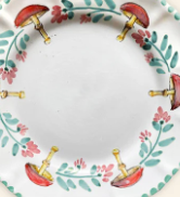 Mushroom Dinner Plate Set of Four