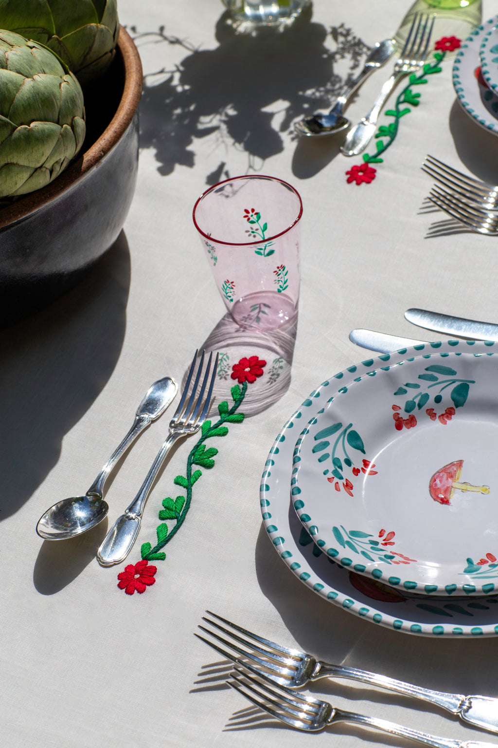 Mushroom Side Plate Set of Four