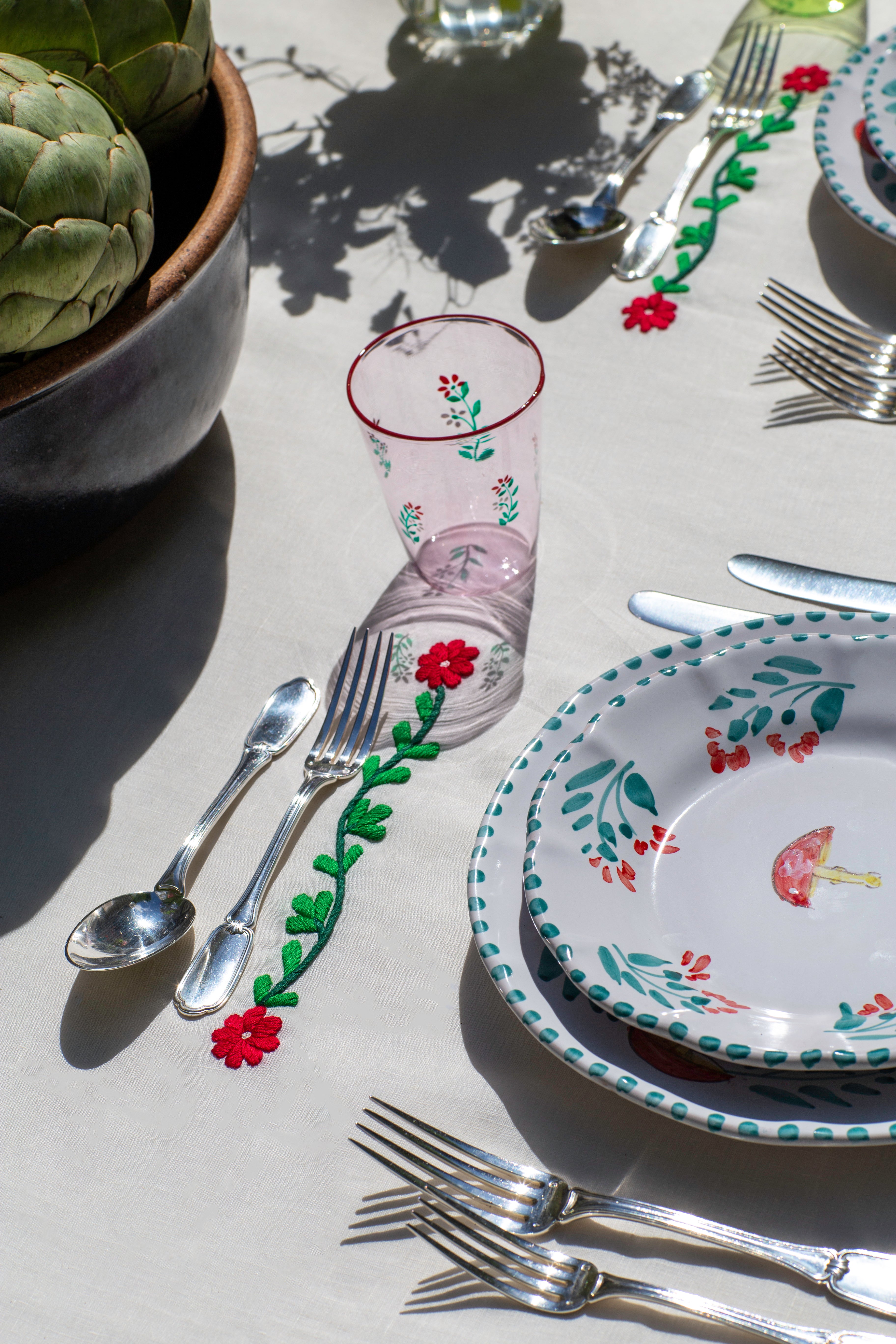 Mushroom Side Plate Set of Four