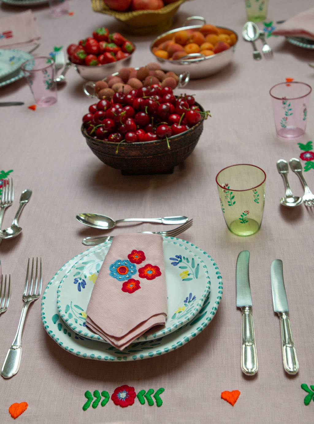 Frangipani Dinner Plate Set of Four