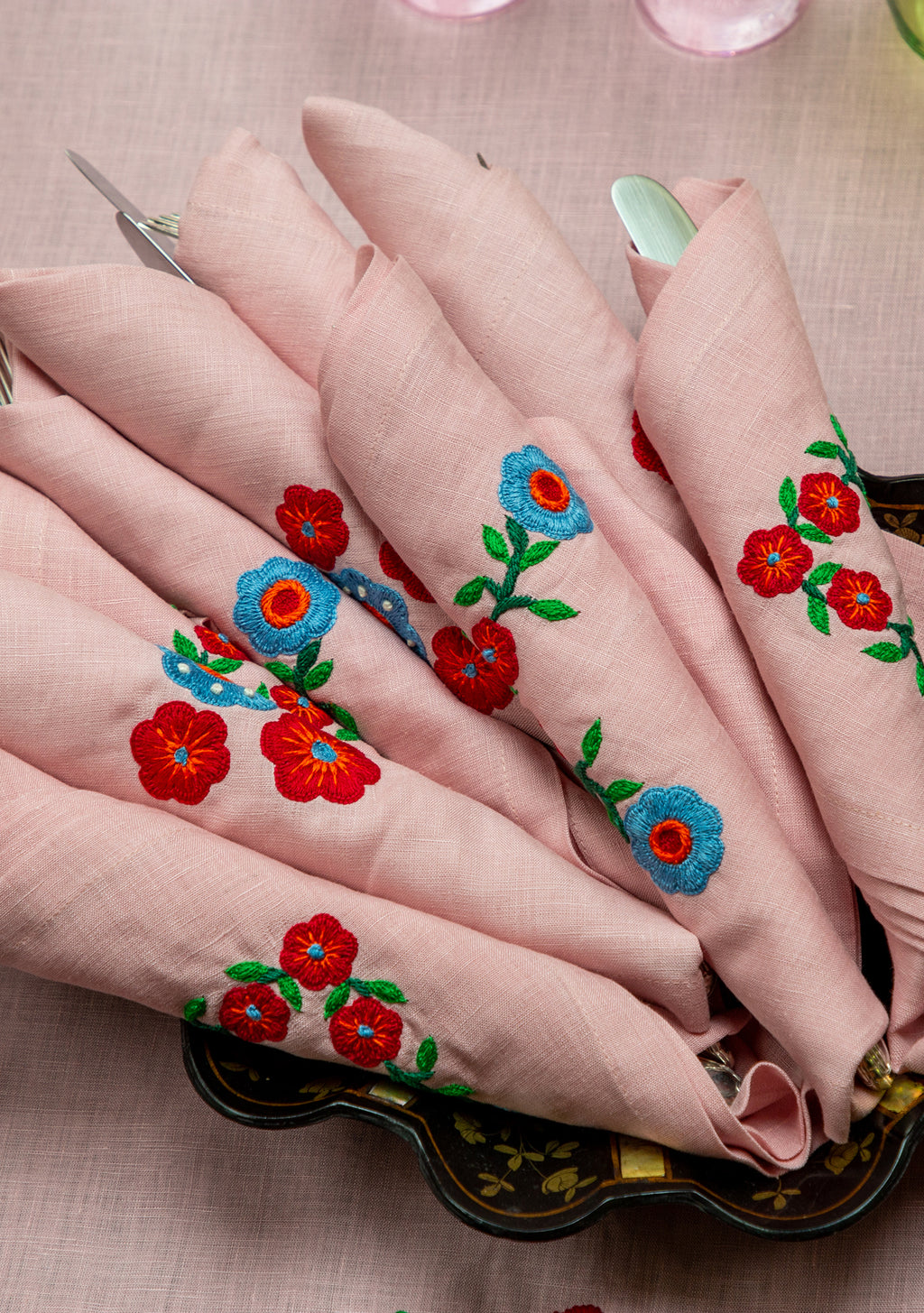 Floral Napkin I