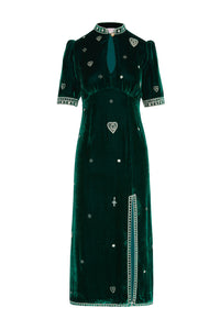 Evie Dress Emerald