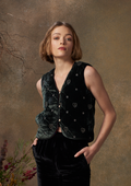Gigi Gilet Steel Grey Velvet
