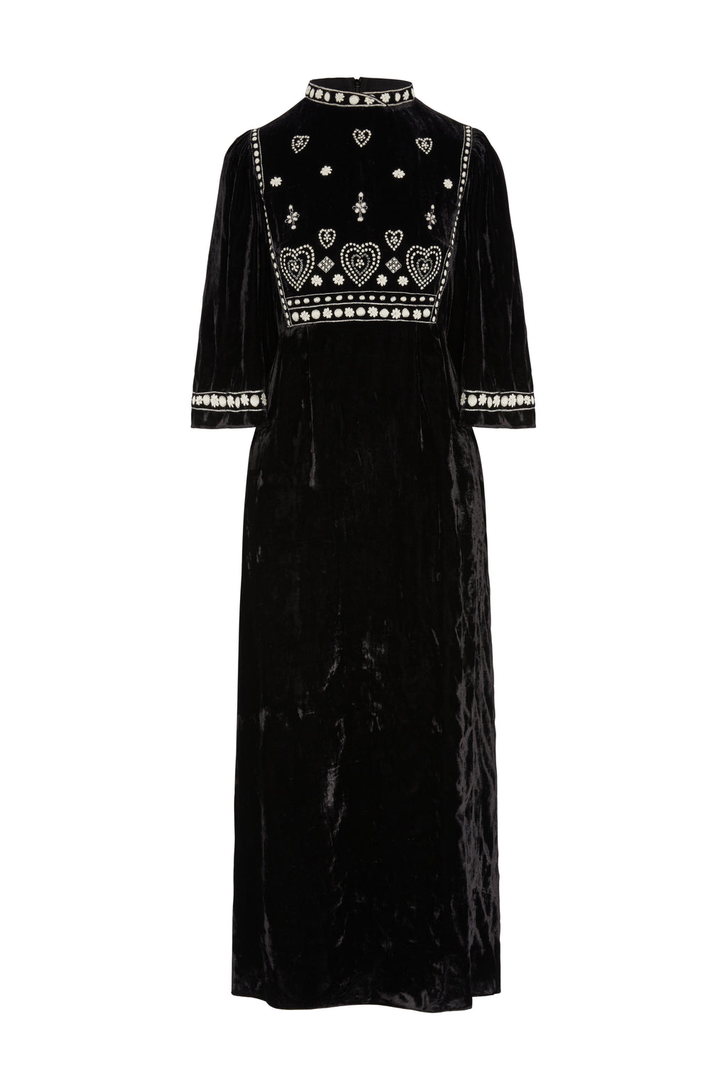 Lydia Dress Black Velvet
