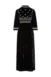 Lydia Dress Black Velvet