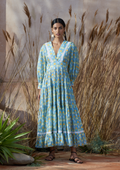 Margherita Dress Sunburst Blue